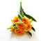 искусственные цветы нарциссы цвета оранжевый 2