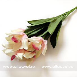 искусственные цветы орхидеи цвета чайный 3