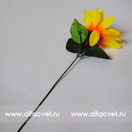 искусственные цветы подсолнух цвета желтый 1