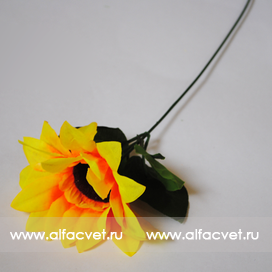 искусственные цветы подсолнух цвета желтый 1