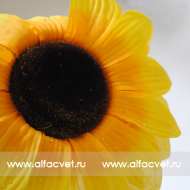 искусственные цветы подсолнухи цвета желтый 1
