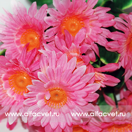 искусственные цветы ромашка цвета розовый 5