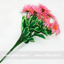 искусственные цветы ромашка цвета розовый 5