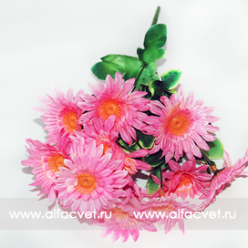 искусственные цветы ромашка цвета розовый 5