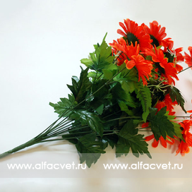 искусственные цветы ромашка цвета красный 4