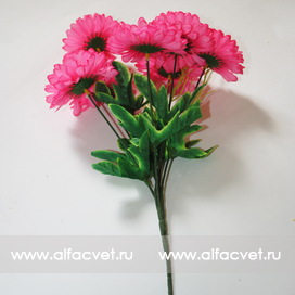 искусственные цветы ромашки цвета розовый 5