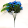 искусственные цветы ромашки с папоротником цвета синий 12