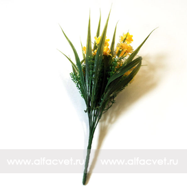 искусственные цветы ромашки пластмассовые цвета желтый 1