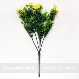 искусственные цветы ромашки c пластиком цвета желтый 1