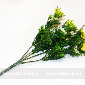 искусственные цветы ромашки c пластиком цвета желтый 1