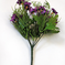 искусственные цветы букет ромашек с добавкой кашка цвета фиолетовый 7
