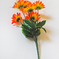 искусственные цветы букет ромашка с осокой цвета оранжевый 2