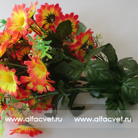 искусственные цветы ромашка цвета оранжевый 2