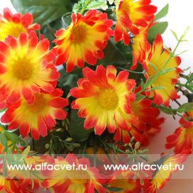 искусственные цветы ромашка цвета оранжевый 2