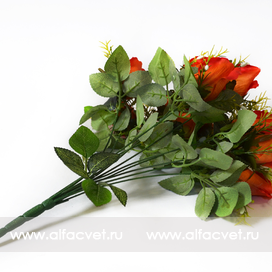 искусственные цветы розы цвета розовый 5