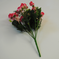 искусственные цветы розы цвета малиновый с белым 37