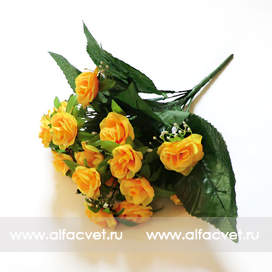 искусственные цветы букет роз цвета желтый 1