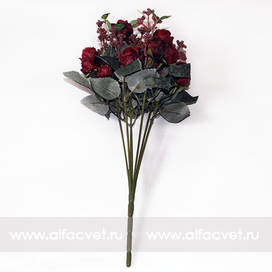 искусственные цветы букет роз цвета коричневый 63