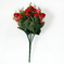 искусственные цветы букет роз цвета красный с розовым 42