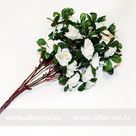 искусственные цветы розы цвета белый 6
