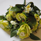 искусственные цветы розы цвета салатовый 39