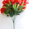 искусственные цветы розы цвета красный 4