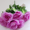 искусственные цветы розы цвета сиреневый 8