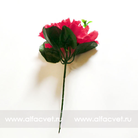 искусственные цветы роза-колокольчик цвета малиновый 11