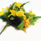 искусственные цветы роза-лилия цвета желтый 1