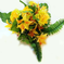 искусственные цветы роза-лилия цвета желтый 1