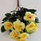 искусственные цветы маленькие розы цвета желтый 1