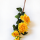 искусственные цветы ветка роз цвета желтый 1