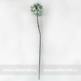 искусственные цветы шар серебро цвета белый 6