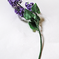 искусственные цветы ветка сирени (пластмассовая) цвета фиолетовый 7