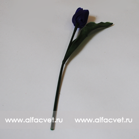 искусственные цветы тюльпан цвета фиолетовый 7