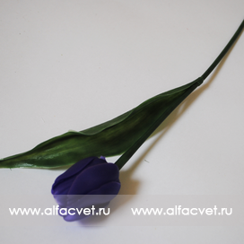 искусственные цветы тюльпан цвета фиолетовый 7