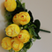 искусственные цветы тюльпаны цвета желтый 1