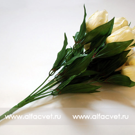 искусственные цветы тюльпан цвета белый 6
