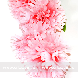 искусственные цветы ветка гвоздики цвета розовый 5