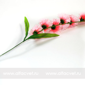 искусственные цветы ветка гвоздики цвета розовый 5